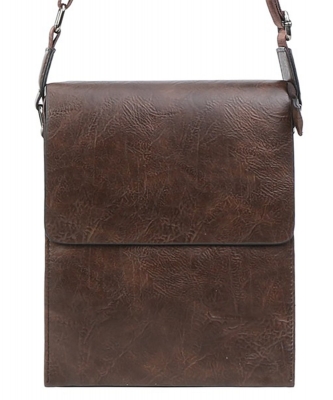 Mens Fashion Flap Crossbody Bag PMC51017 COFFEE